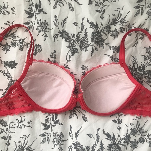 Pink Lace Chantelle Bra - Picture 2 of 4